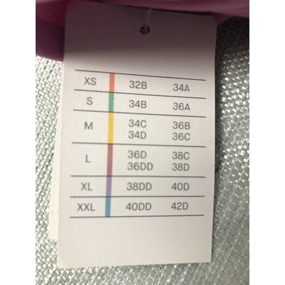 Auden Women's Sz Large Pink Halter Lightly Padded Halter Sports Bralette - Picture 10 of 12